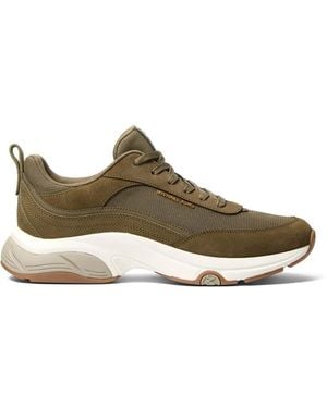 Michael Kors Suede Mesh Trainers - Green
