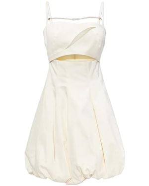 Versace Jeans Couture Bra Pearl Mini Dress - White