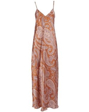 Antonelli Paisley-Pattern Silk Maxi Dress - White