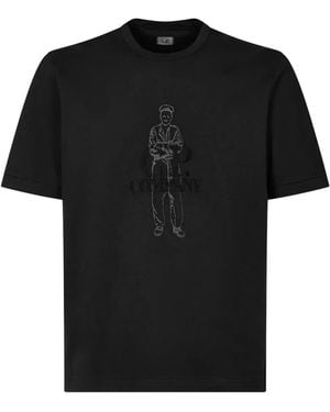 C.P. Company ロゴ Tシャツ - ブラック