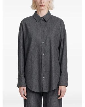 Max Mara Wool Flannel Shirt - Grey