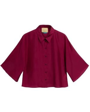 Momoní Chemise Cougr À Boutonnière - Purple