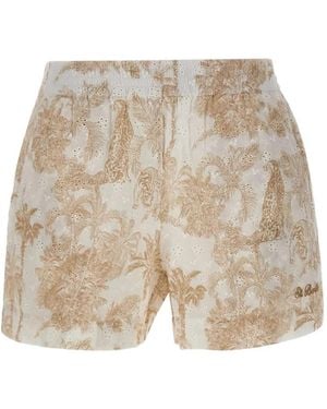 MC2 Saint Barth Broderie-Anglaise Meave Shorts - Natural