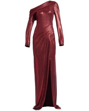 Tadashi Shoji One-Shoulder Slit Maxi Dress - Red