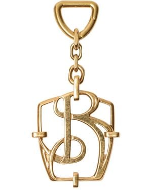 Burberry Portachiavi Con Ciondolo B - Metallizzato