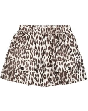 Baum und Pferdgarten Samaya Leopard Pocket Skirt - White