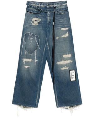 Ann Demeulemeester Distressed Jeans - Blue