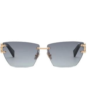 Philipp Plein Gafas De Sol Con Montura Geométrica - Gris