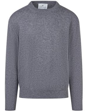 Seven Gauge Knitted Sweater - Gray