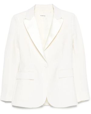 P.A.R.O.S.H. Single-Breasted Wool-Blend Blazer - White