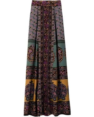 Ba&sh Gonna Lunga Bayro A Fiori - Verde