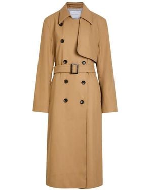 Maria McManus Double-Faced Belted Trench Coat - Natural