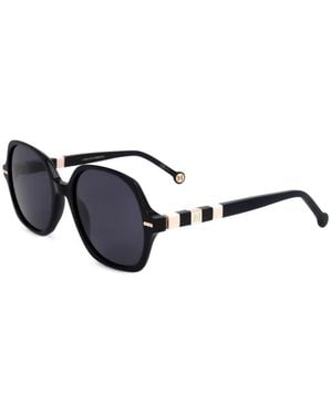 Carolina Herrera Geometric-Frame Sunglasses - White