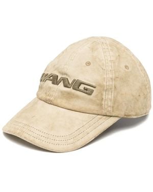 Alexander Wang 3D Logo-Embroidered Denim Cap - Natural