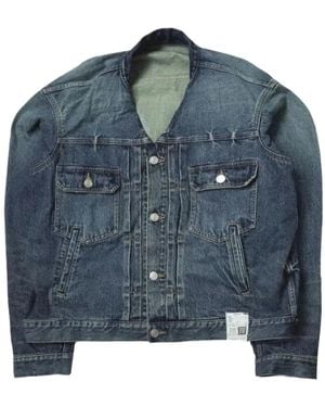 Maison Mihara Yasuhiro Button-Up Jacket - Blue