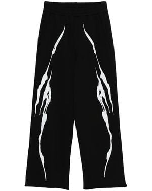 44 Label Group Pantalon À Imprimé Graphique - Noir