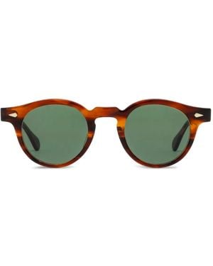 JULIUS TART Harold Round-Frame Sunglasses - Green