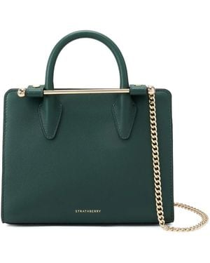 Strathberry The Nano Leather Tote Bag - Green