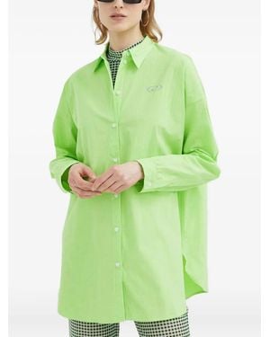 Résumé Buttoned Long-Sleeved Top - Green