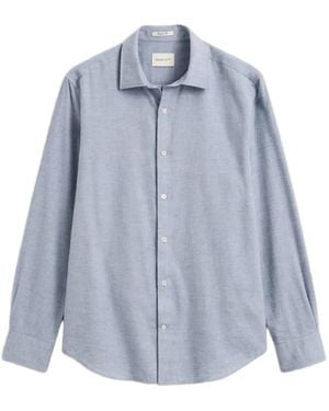 GANT Mélange-Effect Button-Down Shirt - Blue