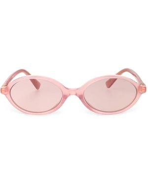 Miu Miu Oval-Frame Sunglasses - Pink
