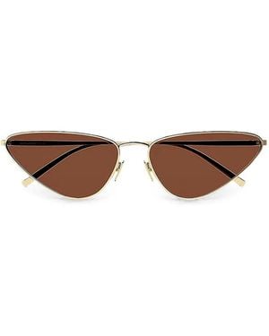 Saint Laurent Cat-Eye Sunglasses - Brown