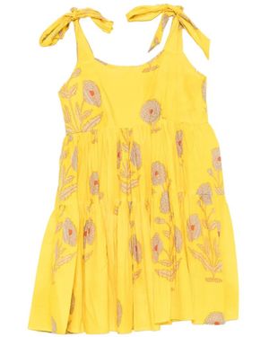 ELLEBLUE Eloise Floral Mini Dress - Yellow