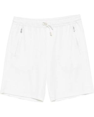 Eleventy Bermuda Con Coulisse - Bianco