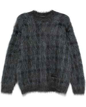 Alexander Wang Maglione Con Effetto Spazzolato - Grigio