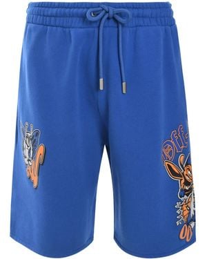 Off-White c/o Virgil Abloh Gang Skate Shorts - Blue