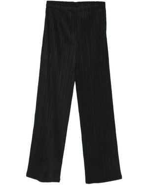 Issey Miyake Plissierte Hose - Schwarz