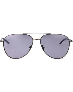 Giorgio Armani Navigator-Frame Sunglasses - Blue