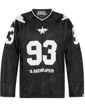 A Bathing Ape Langarmshirt - Schwarz