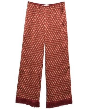 Doen Lavon Fringe Trousers - Red