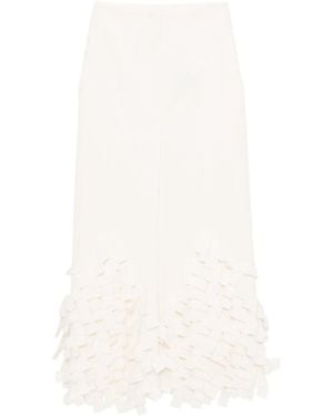A.W.A.K.E. MODE Rectangle Detail Pants - White
