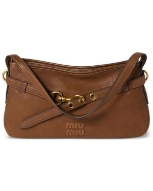Miu Miu Sac Porté Épaule Aventure - Marron