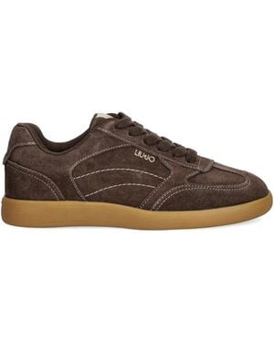 Liu Jo Stitched-Detail Trainers - Brown