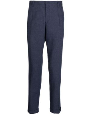 Paul Smith Slim-Cut Wool Trousers - Blue