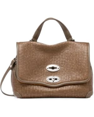 Zanellato Postina Cestaia Leather Tote Bag - Brown