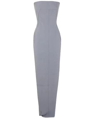 Rick Owens Seam Slit Maxi Dress - Gray
