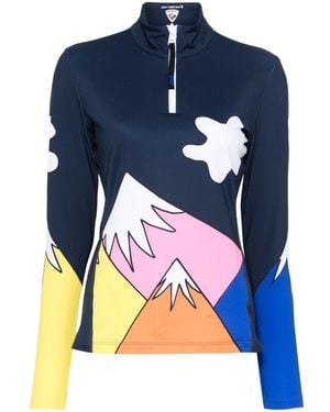 Rossignol X Jcc Booster Pull À Col Zippé - Bleu