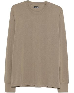 Tom Ford Long-Sleeve Sweatshirt - Brown