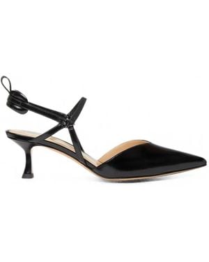 Fendi Very Colibri Pointed-Toe Slingback Court Shoes - Black