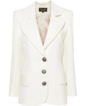 MITILIANE COUTURE Sakko Mit Nadelstreifen - Weiß