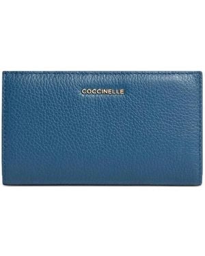 Coccinelle Logo-Appliqué Wallet - Blue