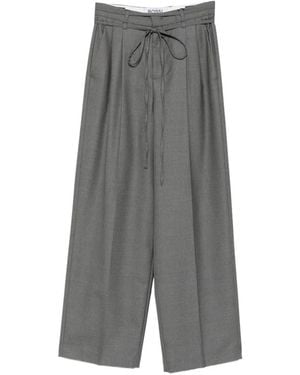 Rossi Pantalones Noa Belt Con Pinzas - Gris