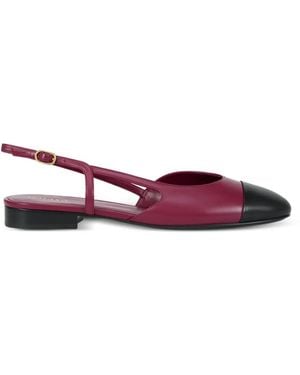 POTAMY Cap-Toe Strap Ballet Flats - Purple