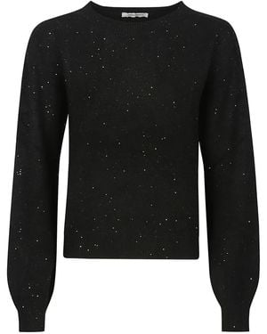 hinnominate Pullover mit Pailletten - Schwarz