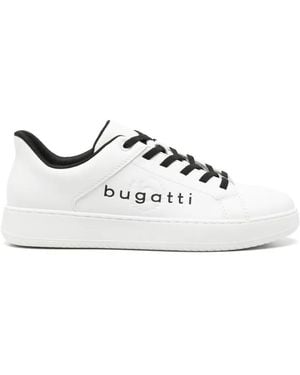 Bugatti Logo-Detail Lace-Up Trainers - White