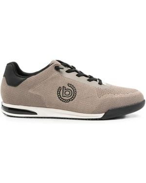 Bugatti Logo-Patch Mesh Sneakers - White